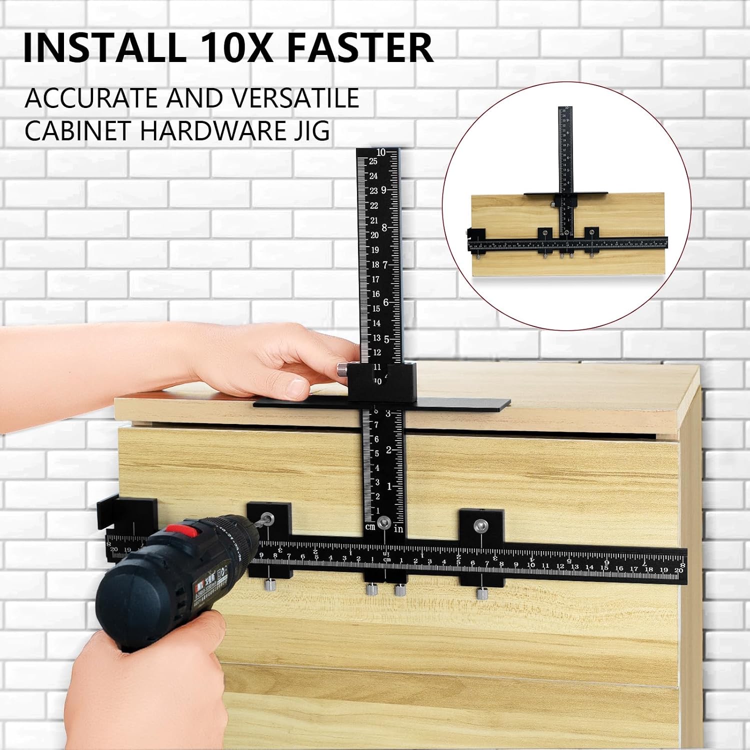Cabinet Hardware Jig — CNC Aluminum Door Mount