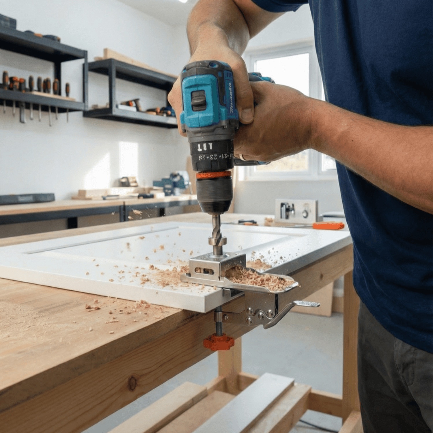 Concealed Hinge Jig — 35mm Hole Drill Guide