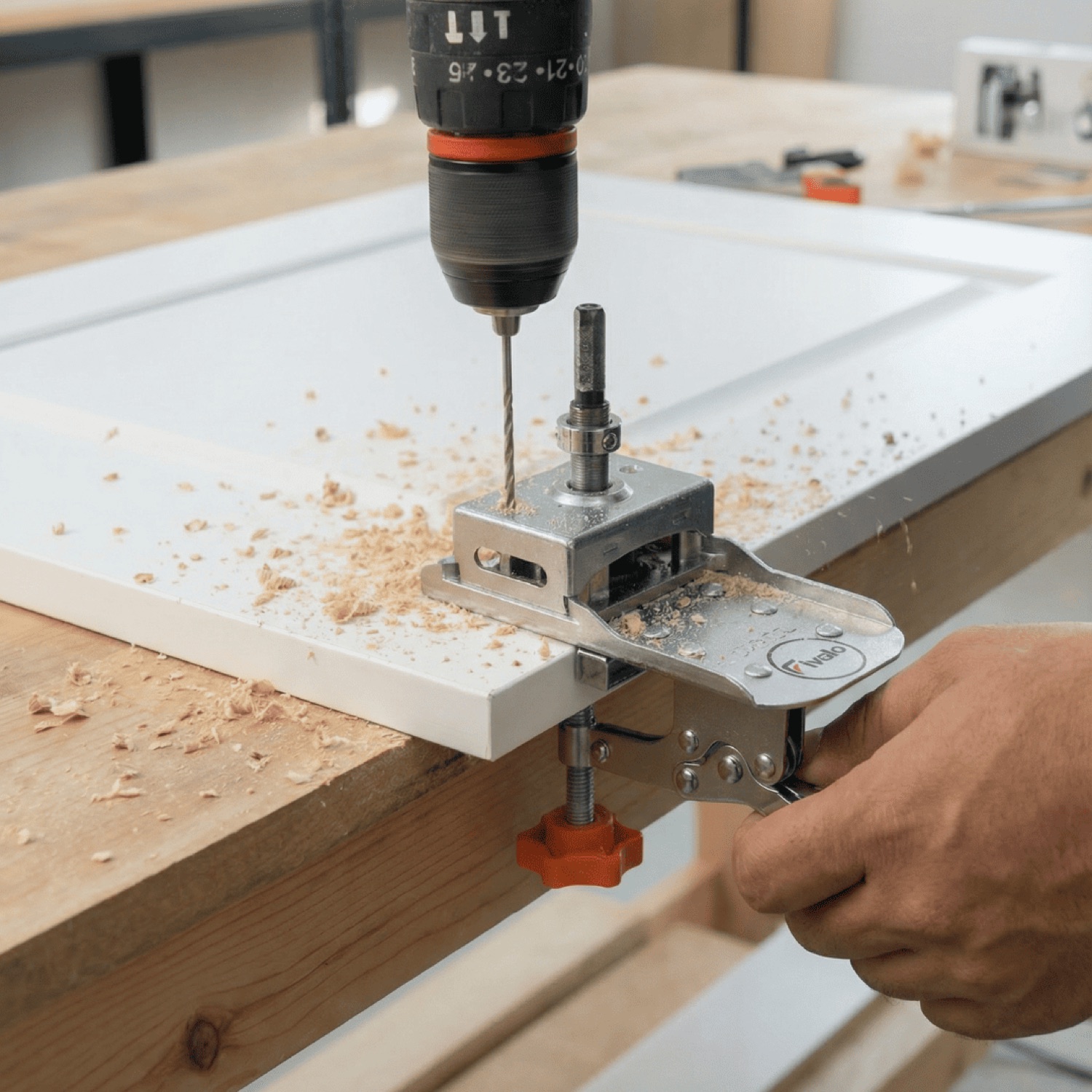 Concealed Hinge Jig — 35mm Hole Drill Guide