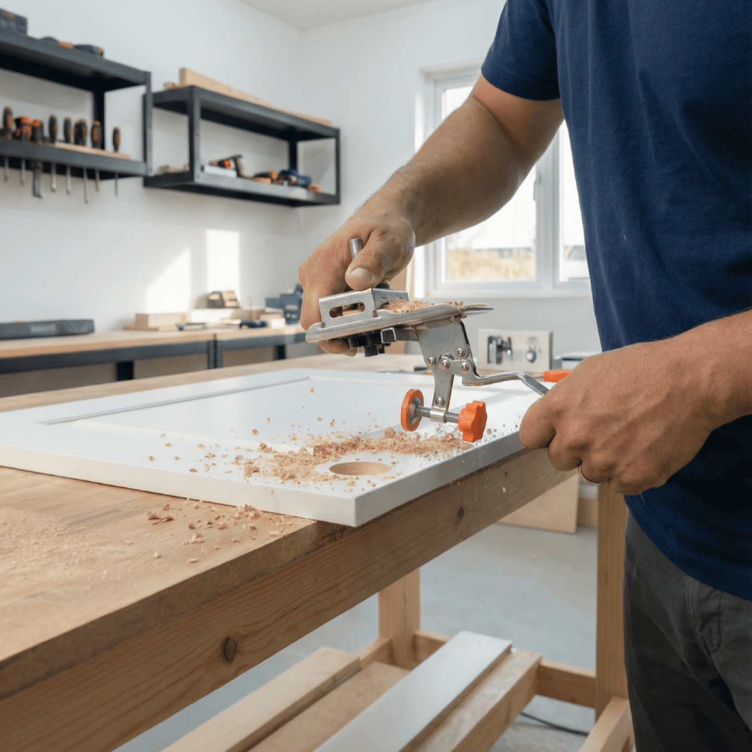 Concealed Hinge Jig — 35mm Hole Drill Guide