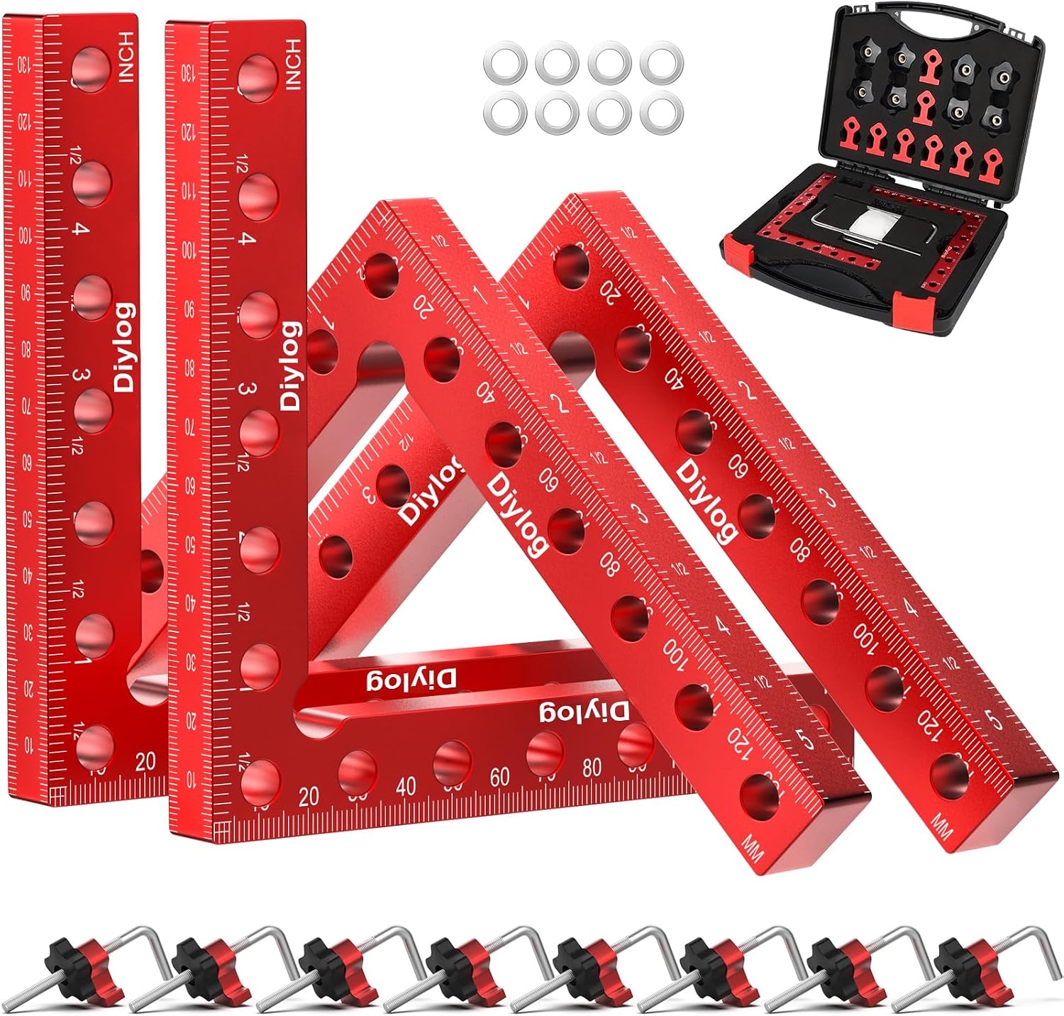 Corner Clamp 4 Pack — 5.5" / 140mm Right Angle Clamp