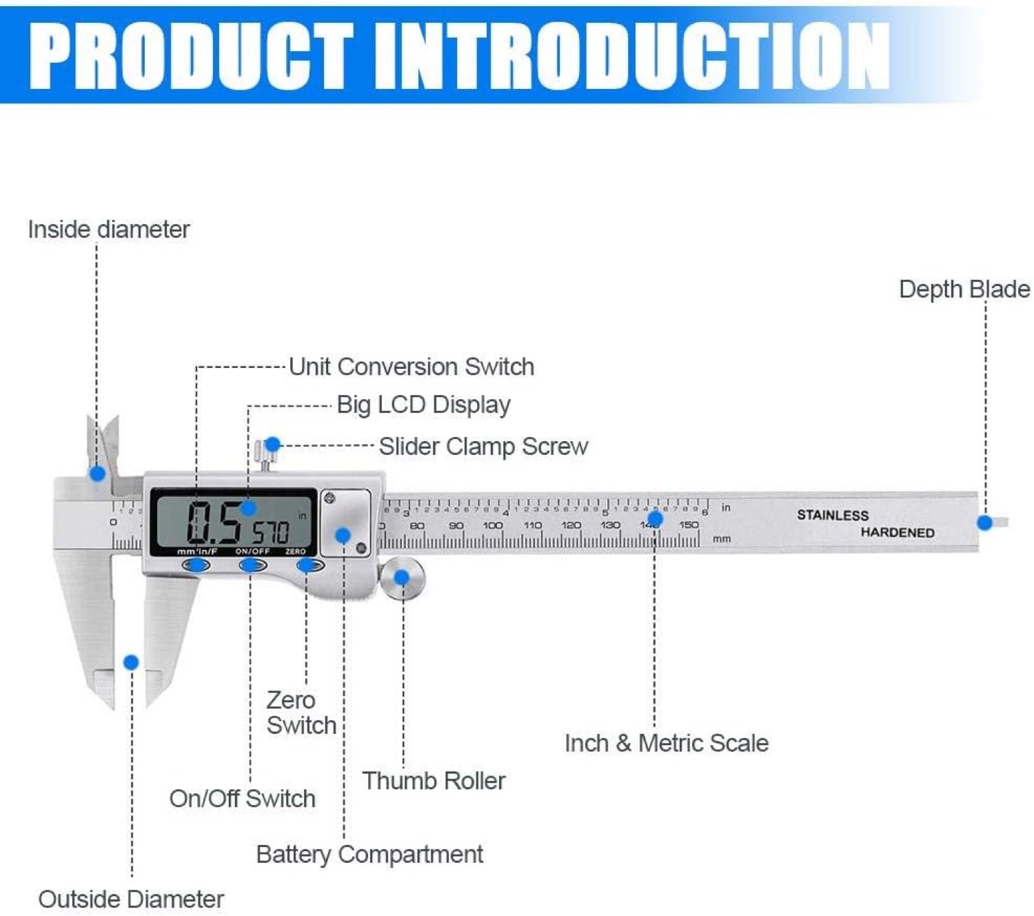 Digital Vernier Caliper 150mm
