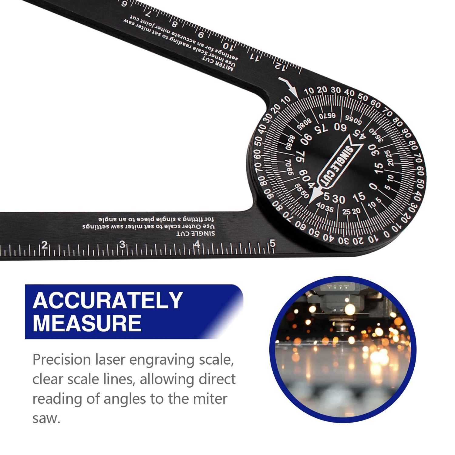 Aluminum Miter Saw Protractor