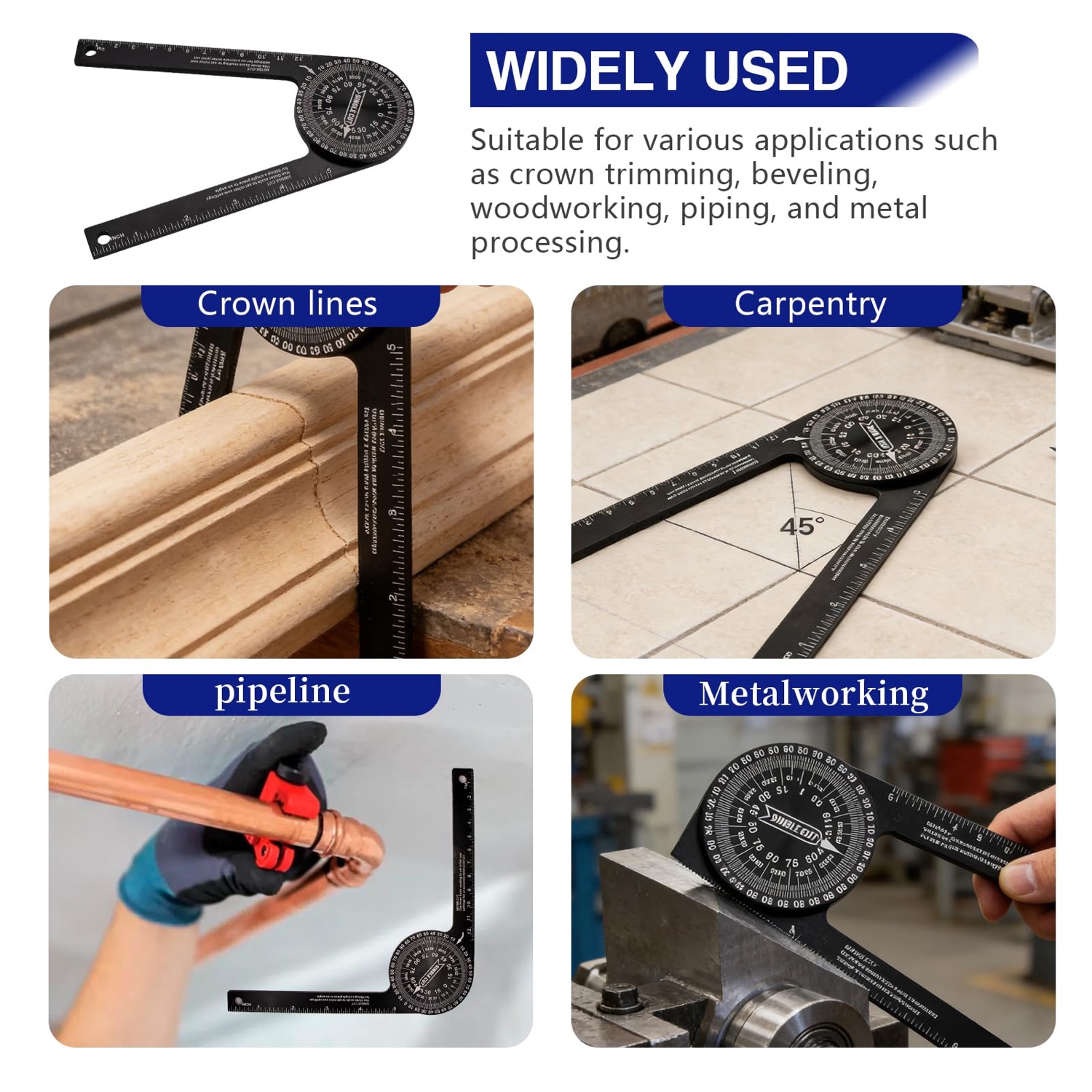 Aluminum Miter Saw Protractor