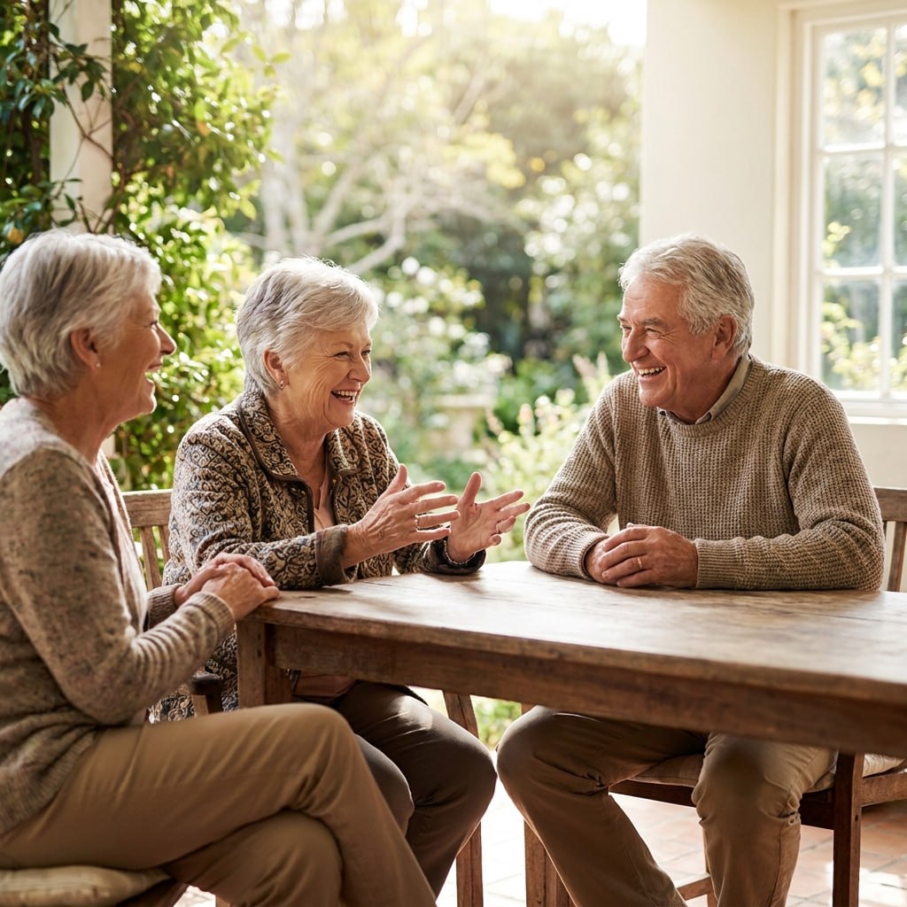 Older adults living comfortably and independently at home
